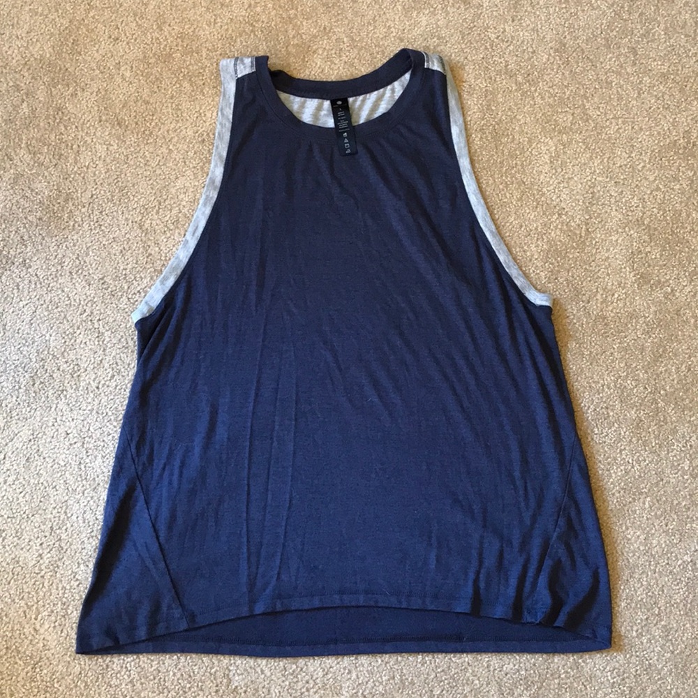 Yogalicious Large Tank Top yoga blue gray